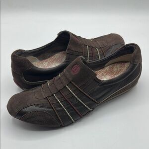 Hush Puppies Brown Leather Slip On Shoes Women's Size 8.5